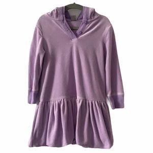 ❌ SOLD Gap Kids Purple Velour Hoodie Dress